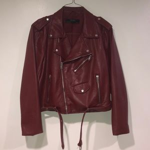 Zara faux leather jacket